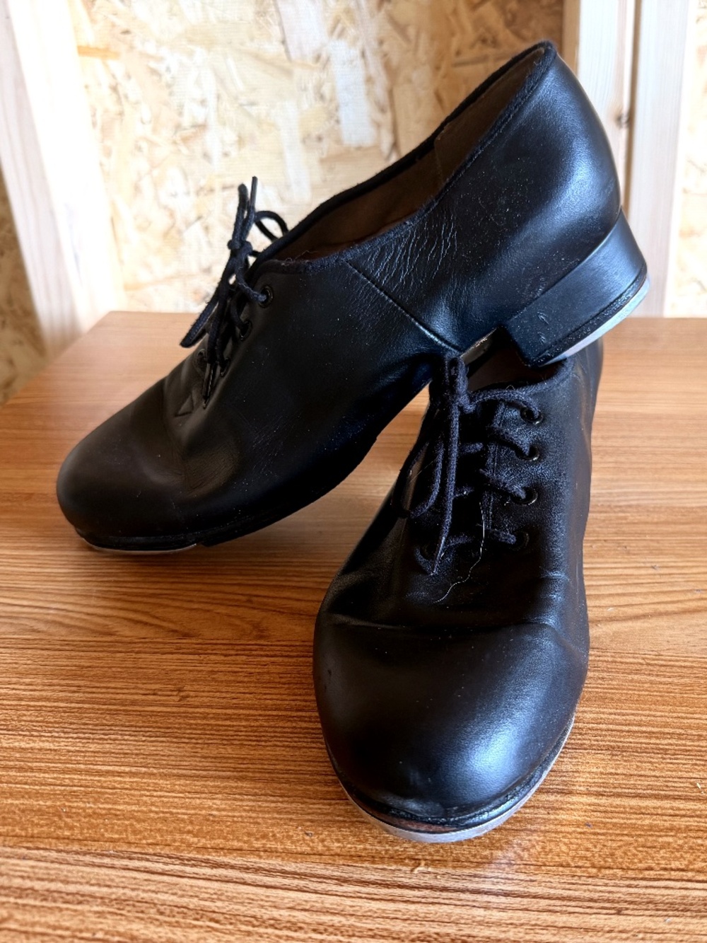 Bloch Women’s 9.5 Black Leather Techno Tap Shoes Lace Up